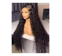 Donne Capelli Perruques Lace Front Wigs Deep Wave HD 13x6, cheveux humains pré-épilés, densité 200, sans colle, for femmes Extensions de cheveux(18inch)