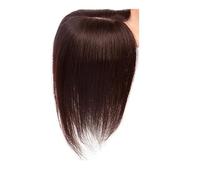 Donne Capelli Postiche en cheveux humains à base de soie for cheveux chauves, partie centrale, frange latérale, perruque partielle en cheveux humains en dentelle droite, 3 clips dans les extensions de
