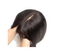 Donne Capelli Postiche en cheveux humains véritables for femmes, postiche en soie complète de 12 x 13 cm avec 3 clips for cheveux clairsemés Extensions de cheveux(12 inches)