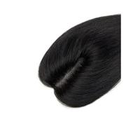 Donne Capelli Postiche en dentelle suisse de 10 pouces for femmes, postiche en cheveux humains raides noirs naturels de 8 x 11 cm Extensions de cheveux