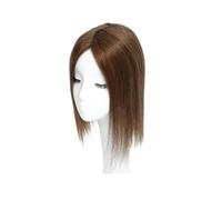 Donne Capelli Postiche for femme, postiche à base de dentelle, postiche brésilien raide, extensions de cheveux à clipser en une seule pièce for cheveux clairsemés Extensions de cheveux(Brown,45CM_7X10