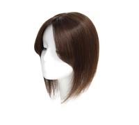 Donne Capelli Postiche for femme, postiche à base de dentelle, postiche brésilien raide, extensions de cheveux à clipser en une seule pièce for cheveux clairsemés Extensions de cheveux(Dark Brown,30CM