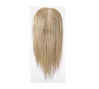 Donne Capelli Postiches en cheveux humains de 14 pouces avec base en dentelle mono, postiches blonds for femmes aux cheveux clairsemés Extensions de cheveux