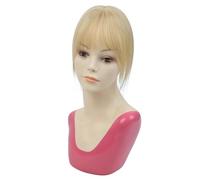 Donne Capelli Postiches for femmes, cheveux naturels, couverture 3D à 360°, franges fines, for cheveux clairsemés, 5 cm x 9 cm Extensions de cheveux(20cm,Dark blonde)