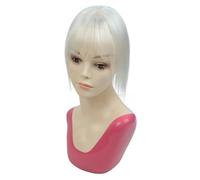 Donne Capelli Postiches for femmes, cheveux naturels, couverture 3D à 360°, franges fines, for cheveux clairsemés, 5 cm x 9 cm Extensions de cheveux(25 cm,White Blonde)
