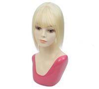 Donne Capelli Postiches for femmes, cheveux naturels, couverture 3D à 360°, franges fines, for cheveux clairsemés, 5 cm x 9 cm Extensions de cheveux(20cm,Blonde)