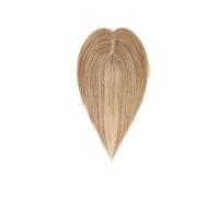 Donne Capelli Topper de cheveux humains 7X13CM postiche supérieure en soie for femmes pièces de cheveux pince dans les extensions de cheveux Topper Extensions de cheveux(14 inches,Dark Blonde)