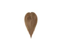 Donne Capelli Topper de cheveux humains 7X13CM postiche supérieure en soie for femmes pièces de cheveux pince dans les extensions de cheveux Topper Extensions de cheveux(14 inches,Light Brown)