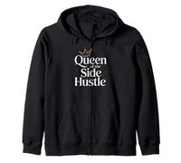 Donne de motivation Queen of the Side Hustle à la maison et au travail Sweat à Capuche