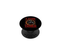 Donne drôle de Lion dompteur avec énergie Vintage PopSockets PopGrip Adhésif