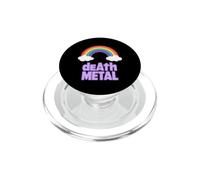 Donne drôle Death Metal avec Arc-en-Ciel Sarcastique PopSockets PopGrip pour MagSafe