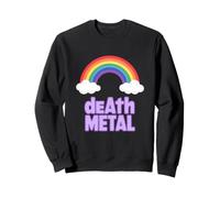 Donne drôle Death Metal avec Arc-en-Ciel Sarcastique Sweatshirt