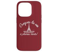 Donne en français « Live Life to Fullest » Tour Eiffel Paris France Coque pour iPhone 14 Pro