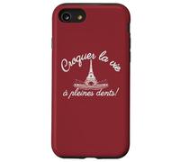 Donne en français « Live Life to Fullest » Tour Eiffel Paris France Coque pour iPhone SE (2020) / 7/8