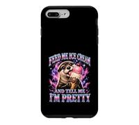 Donne-Moi de la crème glacée et dis-Moi Que Je suis Une Jolie Loutre Coque pour iPhone 7 Plus/8 Plus