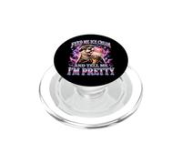 Donne-Moi de la crème glacée et dis-Moi Que Je suis Une Jolie Loutre PopSockets PopGrip pour MagSafe