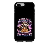 Donne-Moi des crêpes et dis-Moi Que Je suis Une Jolie paresseuse Coque pour iPhone 7 Plus/8 Plus