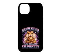 Donne-Moi des gaufres et dis-Moi Que Je suis Un Joli Hamster Coque pour iPhone 14 Plus
