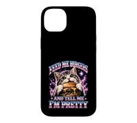 Donne-Moi des Hamburgers et dis-Moi Que Je suis Une Jolie Chatte Coque pour iPhone 14 Plus