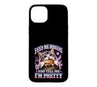 Donne-Moi des Hamburgers et dis-Moi Que Je suis Une Jolie Chatte Coque pour iPhone 15 Plus