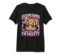 Donne-Moi des Ramen et dis-Moi Que Je suis Un Joli Panda Roux T-Shirt Haut de Gamme