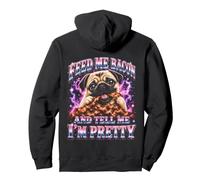 Donne-Moi du Bacon et dis-Moi Que Je suis Pretty Pug Funny Sweat à Capuche