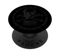 Donne-Moi la liberté ou Donne-Moi Death Skull Jolly Roger Patriotic PopSockets PopGrip Adhésif