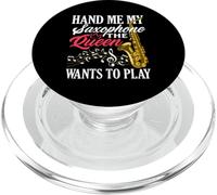Donne-Moi Mon Saxophone, la Reine du saxophoniste PopSockets PopGrip pour MagSafe