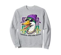 Donne-Moi Quelque Chose, Monsieur Mallard Duck Mardi Gras Sweatshirt