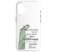 Donne-Moi tes Masses blotties fatiguées Statue de la Liberté, Femmes Coque pour iPhone 16