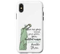 Donne-Moi tes Masses blotties fatiguées Statue de la Liberté, Femmes Coque pour iPhone X/XS
