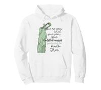 Donne-Moi tes Masses blotties fatiguées Statue de la Liberté, Femmes Sweat à Capuche