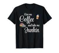 Donne-Moi Un café et emmène-Moi Junkin Truck Thrift Antique Fun T-Shirt