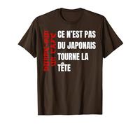 Donne Moi Un Café Japonais Cadeau Humour Homme T-Shirt, Homme, Marron, M