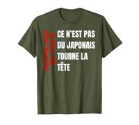 Donne Moi Un Café Japonais Cadeau Humour Homme T-Shirt, Homme, Olive, M