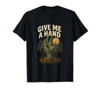 Donne-Moi Un Coup de Main avec Un Motif d'horreur Zombie pour Halloween T-Shirt
