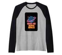 Donne-Moi Un Peu d'espace et de Science des planètes Manche Raglan