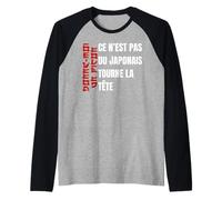 Donne Moi Un Picon Bière Japonais Cadeau Humour Homme Manche Raglan