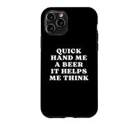 Donne-Moi Une bière, ça m'aide à Penser à Une soirée de Trivia Game Coque pour iPhone 11 Pro