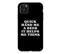 Donne-Moi Une bière, ça m'aide à Penser à Une soirée de Trivia Game Coque pour iPhone 11 Pro Max