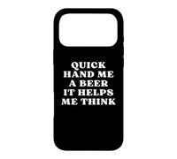Donne-Moi Une bière, ça m'aide à Penser à Une soirée de Trivia Game Coque pour iPhone 17 Pro Max