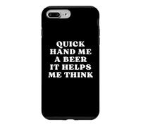 Donne-Moi Une bière, ça m'aide à Penser à Une soirée de Trivia Game Coque pour iPhone 7 Plus/8 Plus
