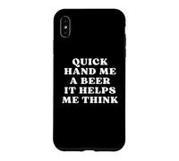 Donne-Moi Une bière, ça m'aide à Penser à Une soirée de Trivia Game Coque pour iPhone XS Max