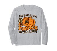 Donne-Moi Une Citrouille pour Parler d'un Dicton Amusant d'halloween Manche Longue