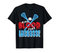 Donne Ton Sang Joue au Lacrosse Fierté Sportive T-Shirt
