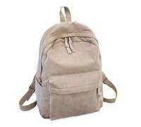 Donne Zaino Ricamo Personalizzato Borsa Scuola Adolescente Causale Formazione Viaggiare Antifurto Zaino Femminile Borsa Light Brown,40X28X12CM