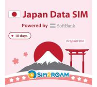 Données japonaises Uniquement Carte SIM 10 Jours | 1 Go/Jour avec données Haute Vitesse 4G LTE | Propulsé par Softbank | Aucun numéro de téléphone|短期帰国・短期来日最適・安心日本語サポート
