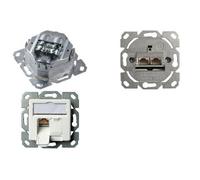 Prise réseau Telegärtner 100022944 Type de montage:encastré, goulotte insert CAT 6a 1 pc(s)