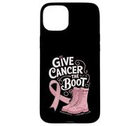 Donner au cancer la botte de sensibilisation au cancer du sein Coque pour iPhone 15 Plus