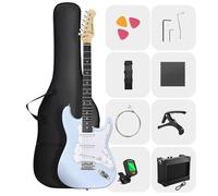 DONNER DST-80 Guitare Électrique Kit Complet pour Débutants 39” avec Amplificateur, Pickups SSS Classiques, Incluant Housse, Accordeur, Capodastre, Sangle, Plectres et Leçons en Ligne Gratuites